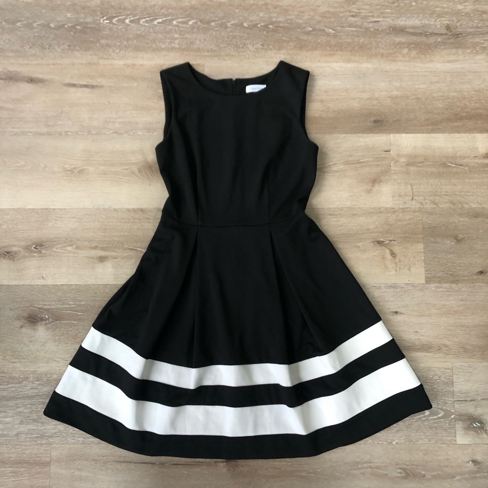 Calvin Klein Sleeveless Fit And Flare Dress, Size 4